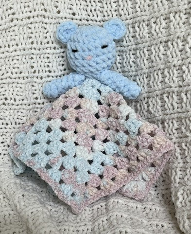 Blanket Lovey Blue Bear