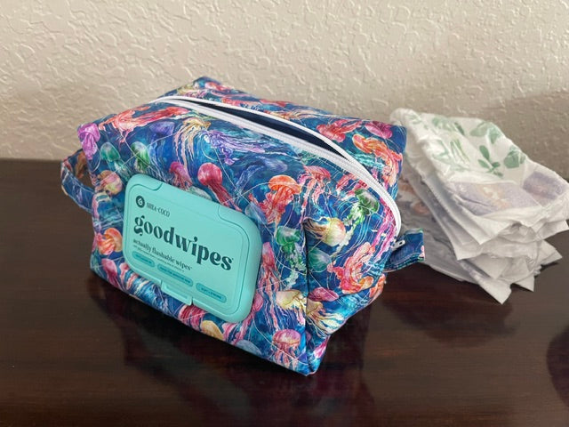 Jellyfish Diaper and Wipe Bag