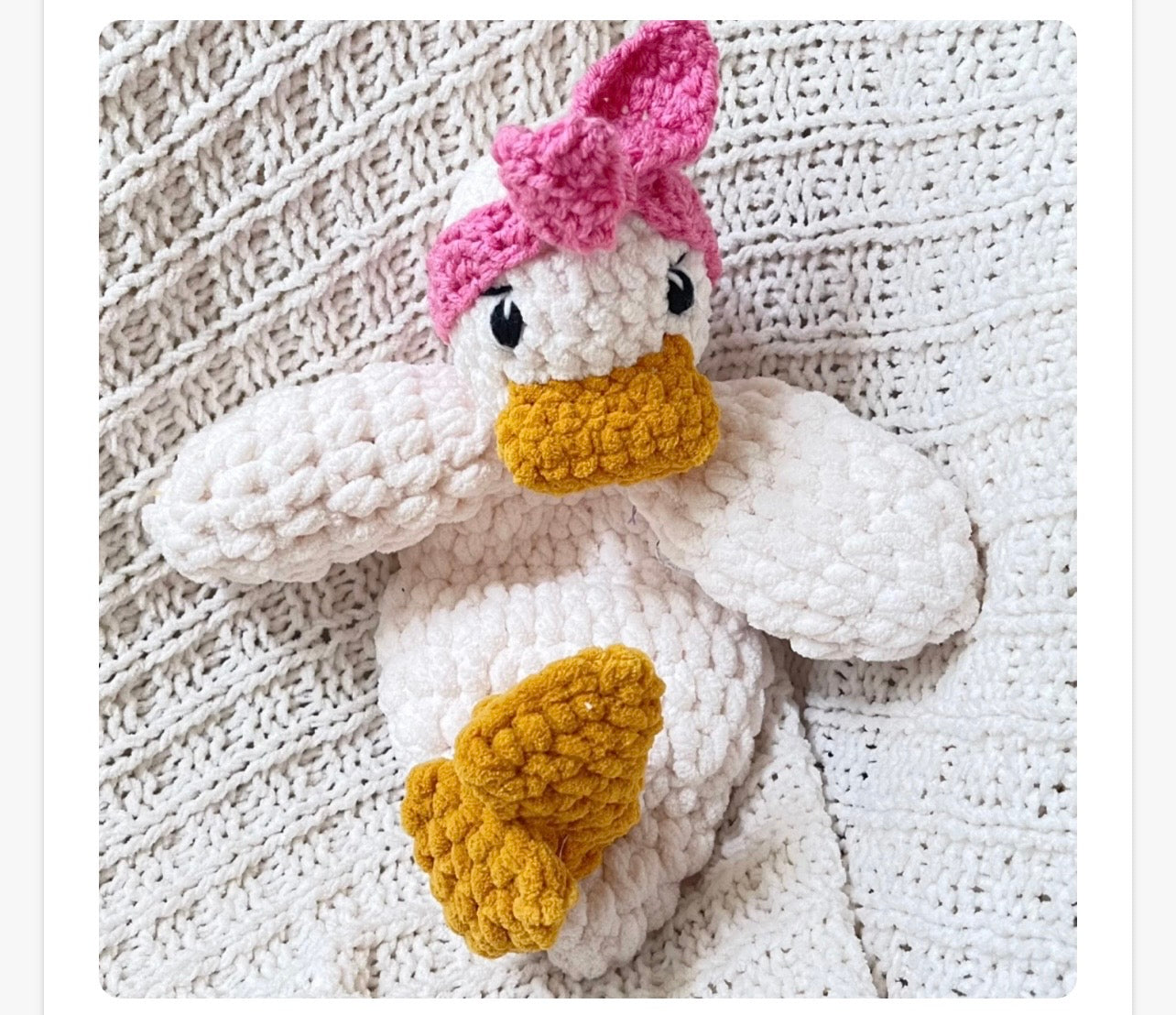 Duck Snuggler-Pink