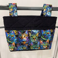 Mobility Walker/Rollator Bag Cats, Black