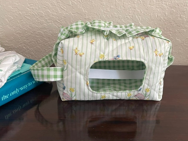 Diaper and Wipe Bag-Ruffled