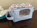 Diaper and Wipe Bag-Ruffled