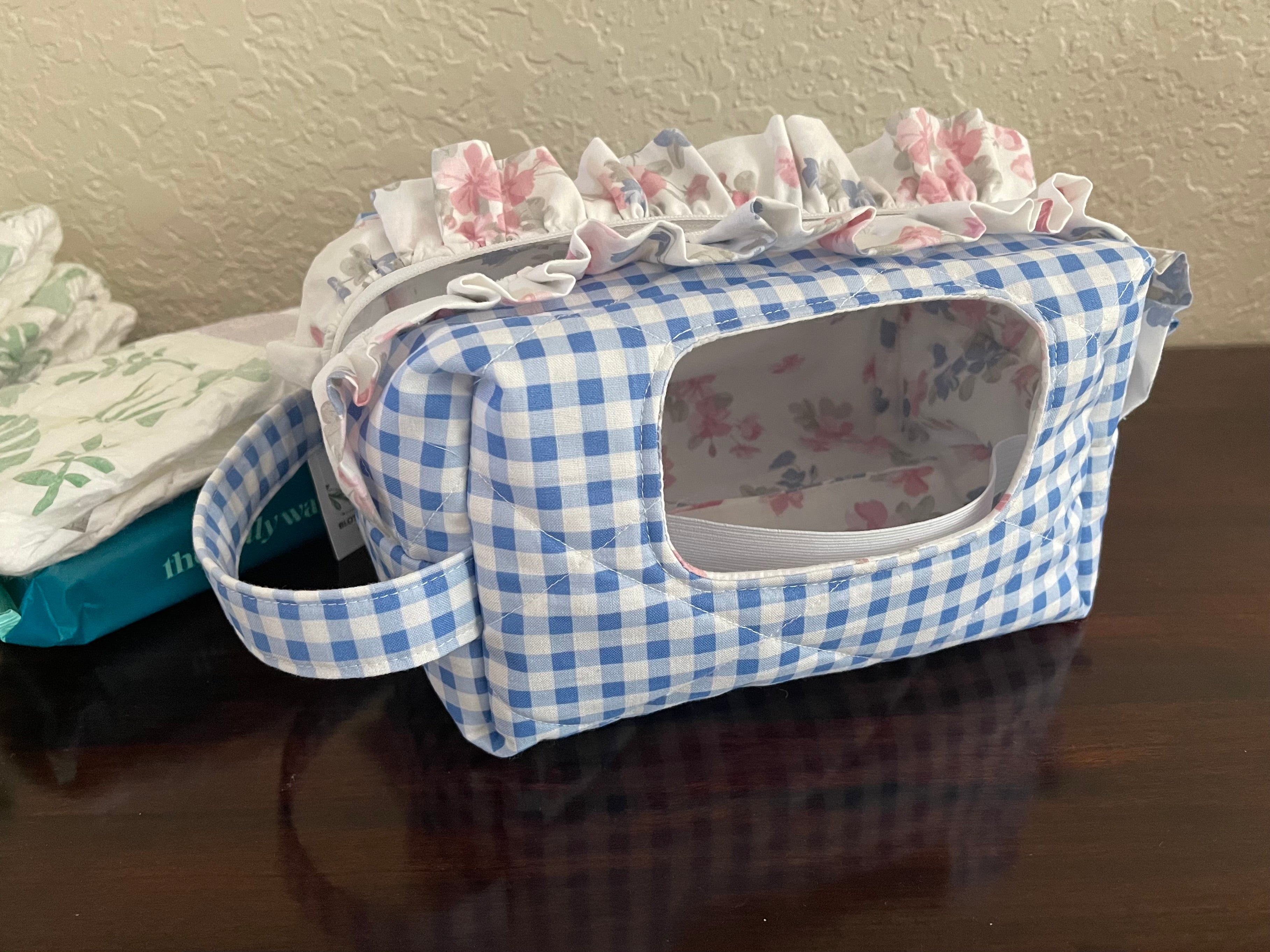 Diaper and Wipe Bag-Ruffled
