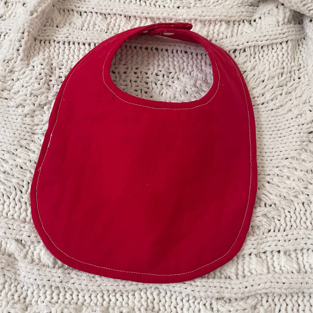 Red Scrappy Bib