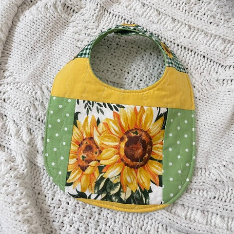 Reversible Sunflower Bib