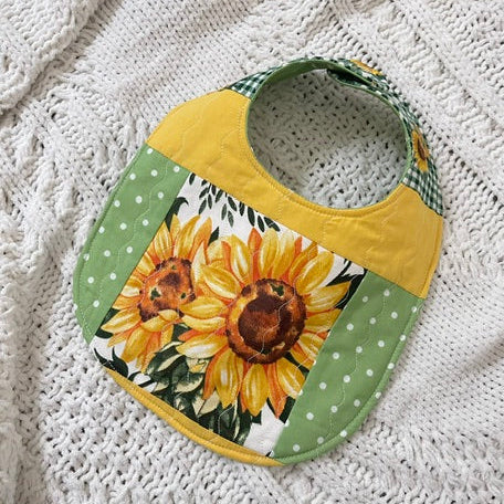 Reversible Sunflower Bib