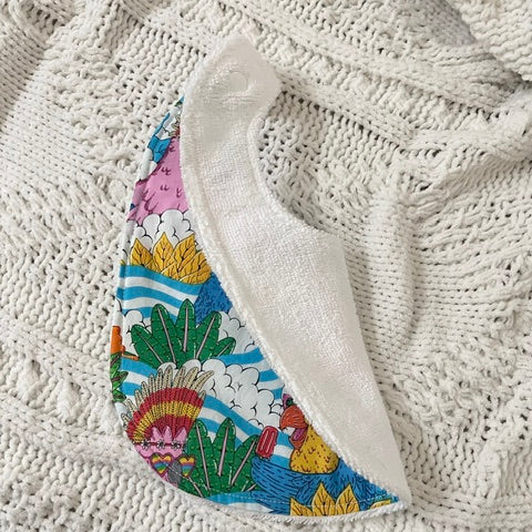 Tropical Parrot Bib