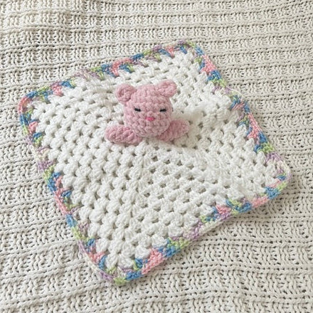 Pink Bear Blanket Lovey