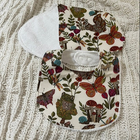 Woodland Animals Bib and Burp Cloth