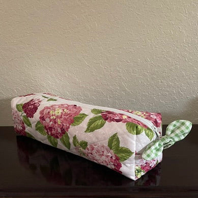 Pink Hydrangeas Hair Tool Bag -Large