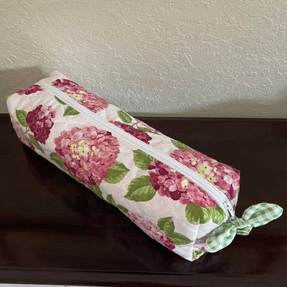 Pink Hydrangeas Hair Tool Bag -Large