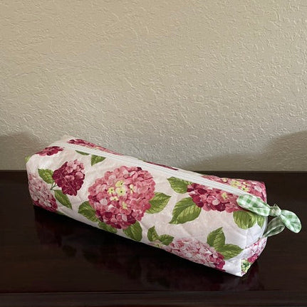 Pink Hydrangeas Hair Tool Bag -Large