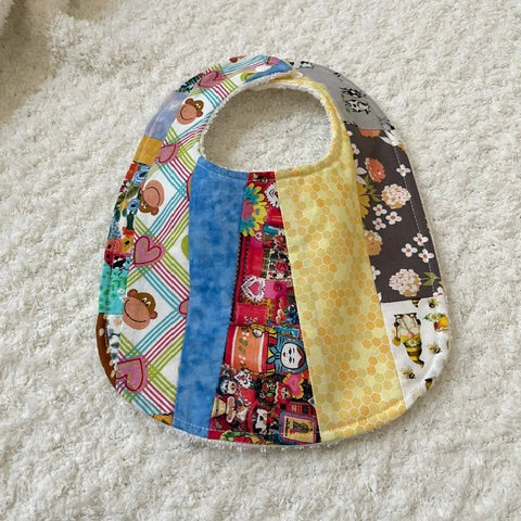 Scrappy Quilted Bib